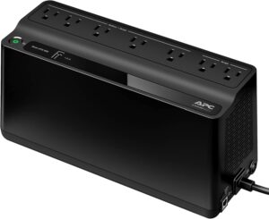 APC UPS Battery Backup for Power Outages, 600VA/330W Surge Protector, 7 Outlets, USB Charging, BE600M1 Uninterruptible Power Supply for Computers, Wi-Fi Routers, and Home Office Electronics